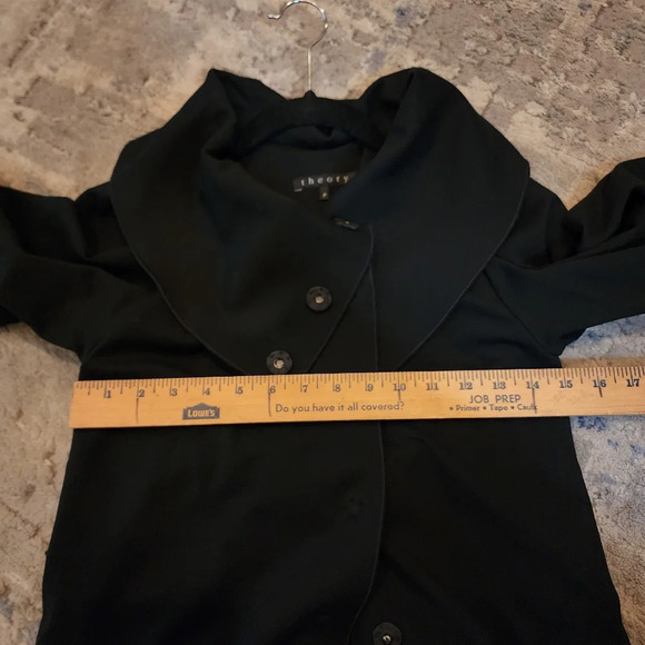 Theory ponte attached waist tie button up jacket - Picture 14 of 17